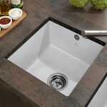 Subway SU 50 Villeroy&Boch zlew ceramiczny podblatowy stone white (mat) biały 332501RW