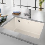 Subway SU 60 Villeroy&Boch zlew ceramiczny podblatowy cream (mat) beż 331001KR
