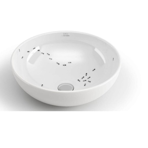 Sicilia Bathco umywalka ceramiczna nablatowa 400x400 biała - 4084N/61 (ants)