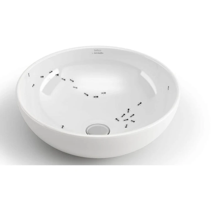 Sicilia Bathco umywalka ceramiczna nablatowa 400x400 biała - 4084N/61 (ants)