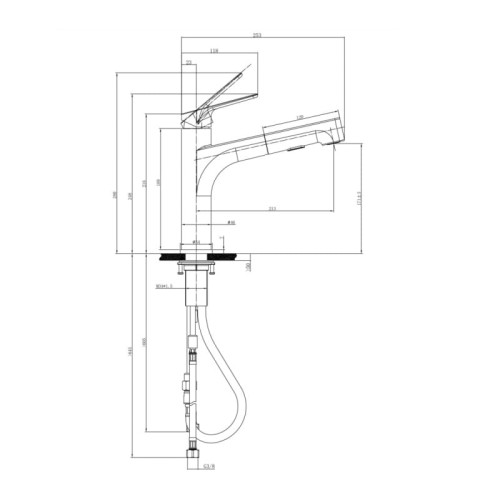 Junis Sky Shower Villeroy&Boch bateria zlewozmywakowa stal nierdzewna 928200LC