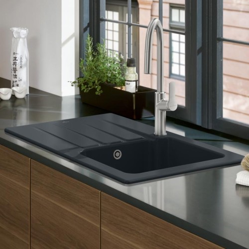 Architectura 45 Premiumline Villeroy&Boch zlewozmywak ceramiczny 510x800 KM ebony 335001S5