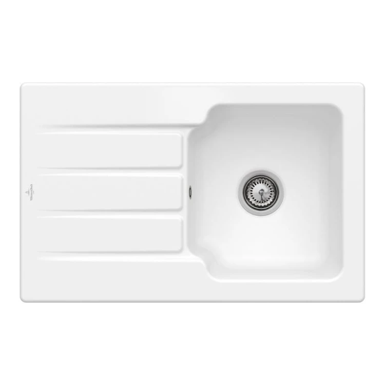 Architectura 45 Classicline Villeroy&Boch zlewozmywak ceramiczny 510x800 KM stone white 335001RW