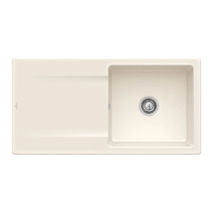 Siluet 60 Villeroy&Boch TitanCeram zlewozmywak ceramiczny cream 333601KR