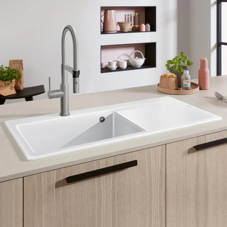 Subway Style 60 Villeroy&Boch zlew ceramiczny 510x1000 KM lewy white alpin biały połysk 336201R1