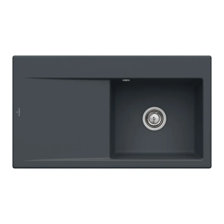 Subway Style 50 Premiumline V&B zlew ceramiczny 510x900 KM prawy ebony (mat) – 3351 01 S5