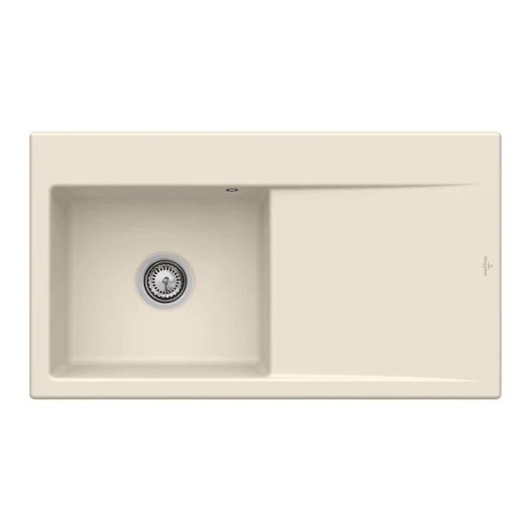 Subway Style 50 Classicline V&B zlew ceramiczny 510x900 KM lewy ivory (mat) – 3352 01 FU