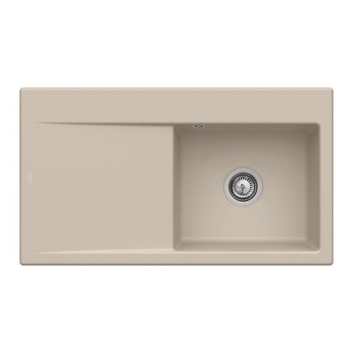 Subway Style 50 Classicline V&B zlew ceramiczny 510x900 KM prawy almond (połysk) – 3351 01 AM