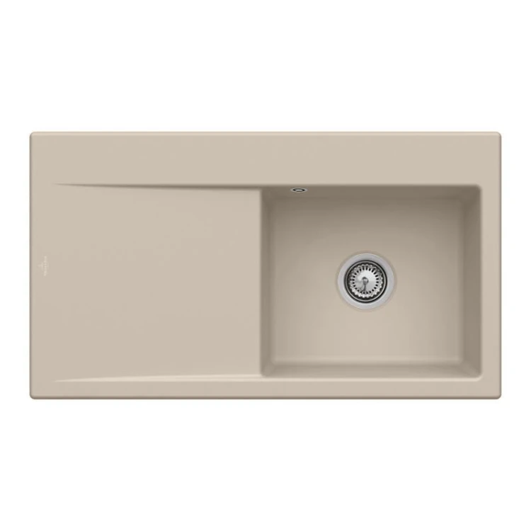 Subway Style 50 Classicline V&B zlew ceramiczny 510x900 KM prawy almond (połysk) – 3351 01 AM
