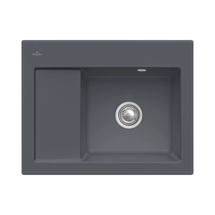 Subway 45 Compact Classicline Villeroy&Boch zlew ceramiczny 650x510mm KM prawy graphite  331301I4
