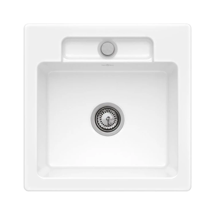 Siluet 50 S Villeroy&Boch TitanCeram zlewozmywak ceramiczny KM 510x510 snow white 334501KG
