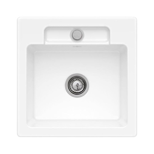 Siluet 50 S Villeroy&Boch zlewozmywak ceramiczny stone white  biały matowy 334501RW