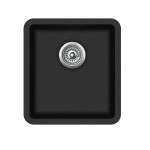 Bianco Hansloren zlewozmywak konglomeratowy podwieszany 420x460 czarny B4CO-1PMB