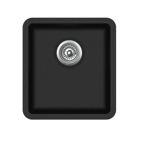 Bianco Hansloren zlewozmywak konglomeratowy podwieszany 420x460 czarny B4CO-1PMB