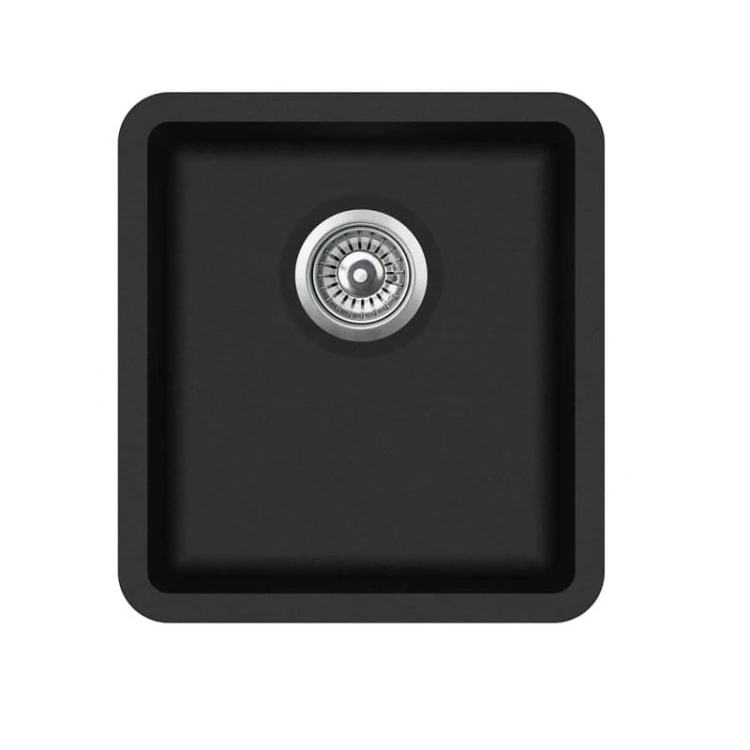 Bianco Hansloren zlewozmywak konglomeratowy podwieszany 420x460 czarny B4CO-1PMB