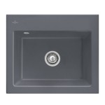 Subway 60 S Flat Classicline V&B zlew ceramiczny 475x565mm KM grafit (mat) - 33091FI4