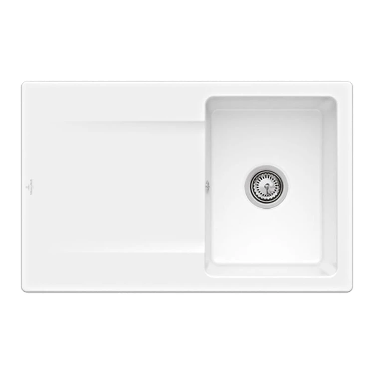 Siluet 45 V&B TitanCeram zlewozmywak ceramiczny KM stone white (mat) 333401RW