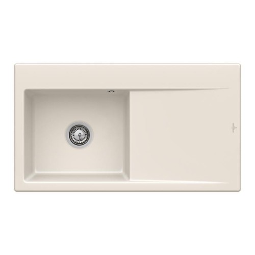 Subway Style 60 Classicline V&B zlew ceramiczny 510x900 KM lewy crema (połysk) – 3352 01 KR