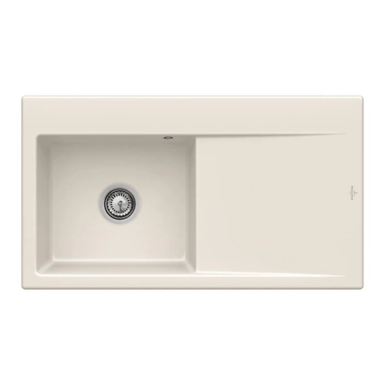 Subway Style 60 Classicline V&B zlew ceramiczny 510x900 KM lewy crema (połysk) – 3352 01 KR