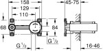 Grohe element podtynkowy baterii 2-otworowej 23571000 - 23571000