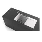 Mata kuchenna do zlewów V&B stal nierdzewna antracyt - 9K130005