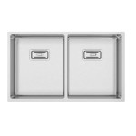 Box Lux 75 Hansloren by Rodi zlewozmywak stalowy 740x440 stal szczotkowana - B8SN-2WAD