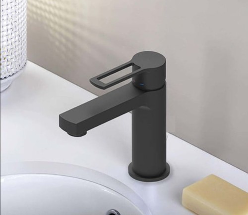 Ringo Paffoni bateria umywalkowa stojąca czarny-mat - RIN071NO