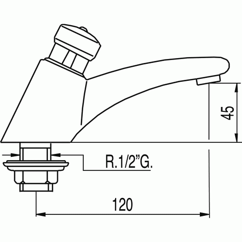 Tempo Tres bateria umywalkowa pneumatyczna - 1.12.103