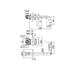 Light Paffoni bateria umywalkowa podtynkowa 175 czarny mat - LIG105NO70