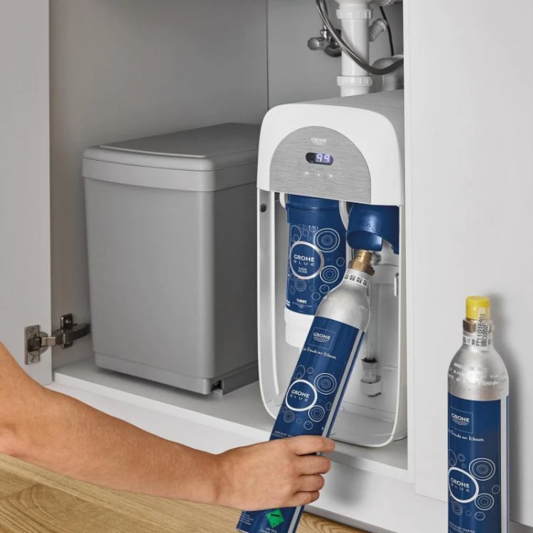 Blue Home Grohe bateria z filtrem z wyciąganą wylewką chrom - 31541 000