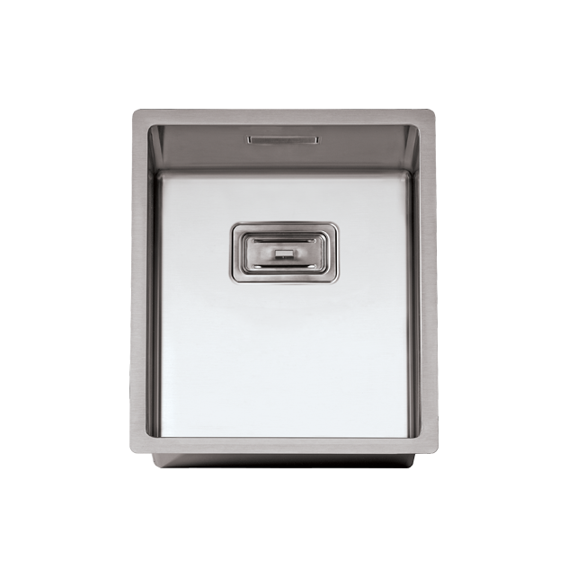 Box Lux 34 Hansloren by Rodi zlew podblatowy 340x400 korek manulany stal szczotkowana - B3SN-1PMB