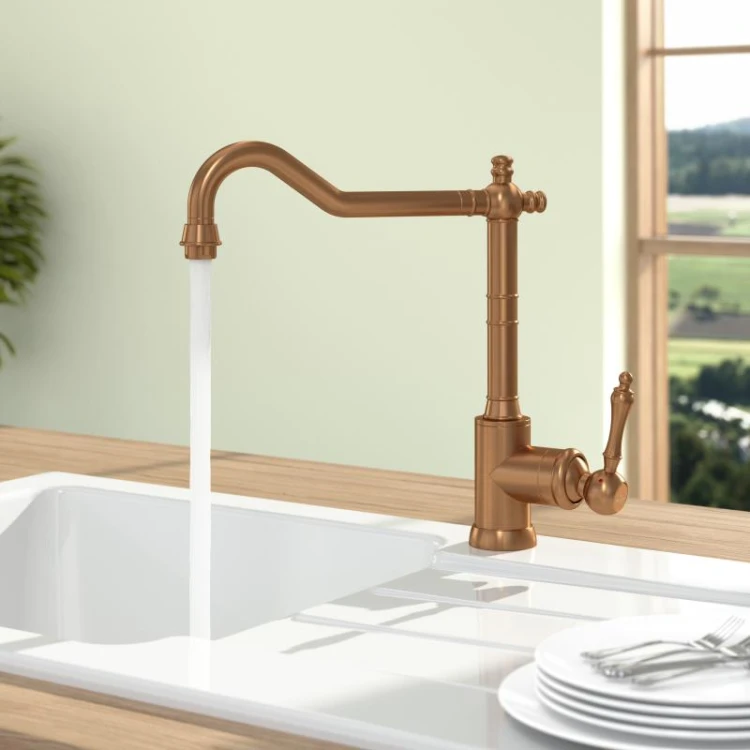 Avia-2.0-Villeroy&amp;Boch-baterie-zlewozmywakowa-retro-bronze-miedziana-92400004-ar