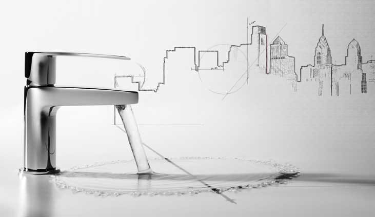 Flat-Tres bateria umywalkowa chrom - 204.103.01.D