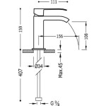 Cuadro-Tres bateria umywalkowa  chrom - 006.110.01-132736