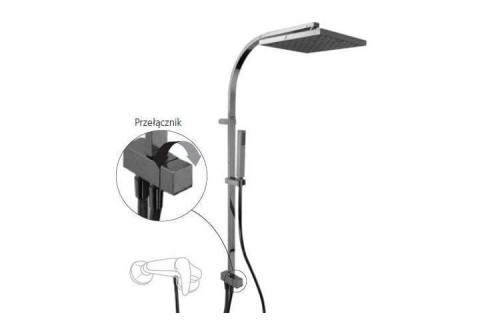 Cuadro-Tres zestaw natryskowy bez baterii - 1.07.131-113170