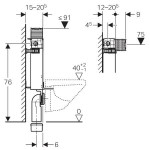 Kombifix Geberit element montażowy do WC Omega H82 - 110.000.00.1-119275