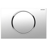 Sigma10 Geberit przycisk uruchamiający przedni do spłuczek podtynkowych UP320 - chrom błyszczący / matowy / błyszczący - 115758KH5-119105