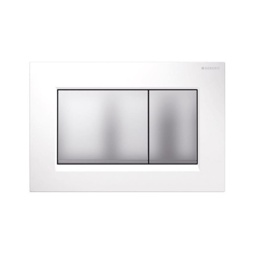 Sigma30 Geberit przycisk spłukujący biały/chrom matowy/chrom matowy - 115.883.KL.1-140997