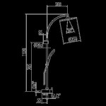 Tres zestaw natryskowy z masażem chrom – 1.61.476-113142