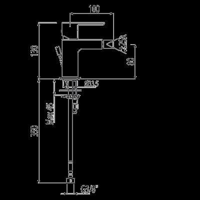 Loft-Tres bateria bidetowa chrom – 200.120.01-112020