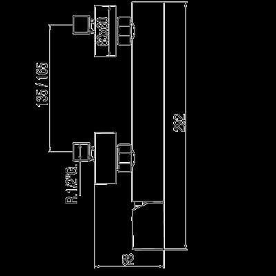 Loft-Tres bateria natryskowa chrom – 200.167.01-112956