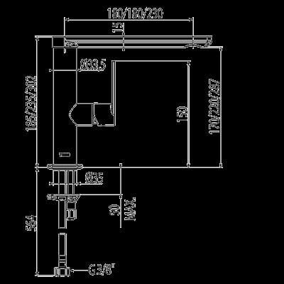 Loft-Tres bateria umywalkowa wylewka 35x15 mm chrom – 200.205.03-112398