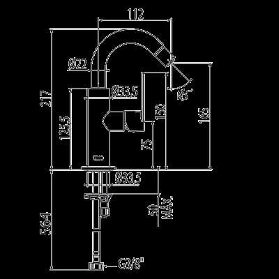 Loft-Tres bateria bidetowa chrom – 200.224.01-112024