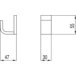 Loft-Tres Wieszak chrom - 20063613-111871