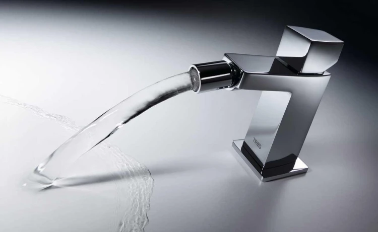 Slim-Tres Bateria bidetowa z korkiem automatycznym chrom - 20212002D-112493