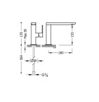 Loft-Tres bateria umywalkowa chrom – 200.205.01
