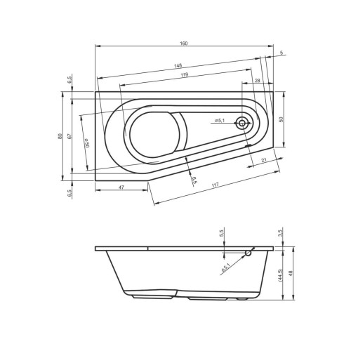 delta-riho-wanna-asymetryczna-akrylowa-160x80-prawa-b068001005