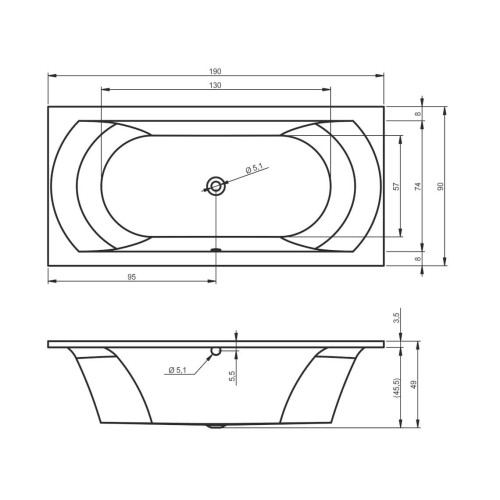 lima-riho-wanna-prostokatna-190x90-akrylowa-b053001005-rys