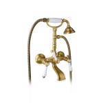 Cristina Giulini Govani bateria wannowa retro dwuuchwytowa stare złoto - 7500B