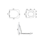 Zero Catalano deska sedesowa wolnoopadająca biała - 0551200001